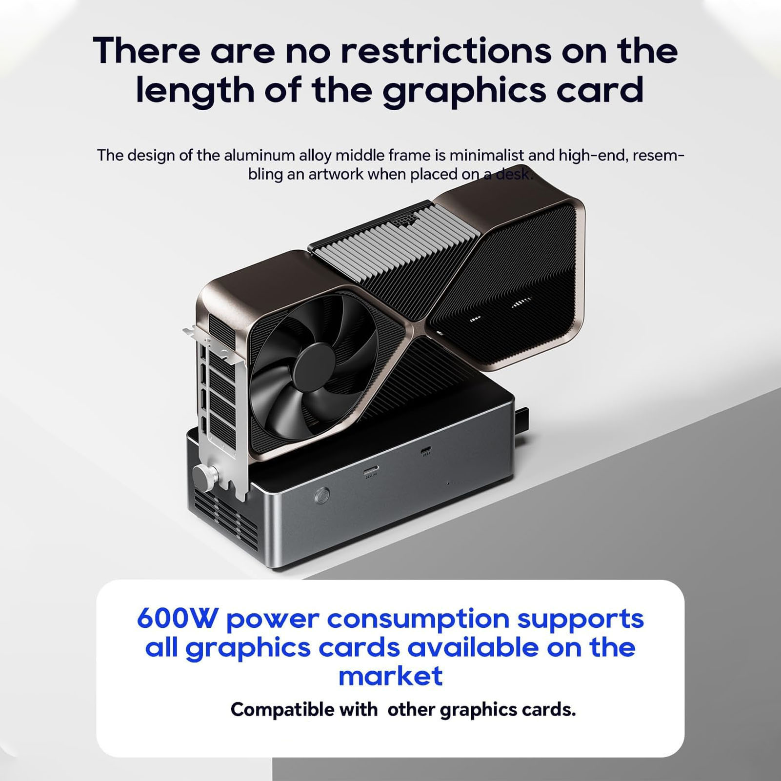 800W PSU PCIe 4.0 X4 External  - огляд і ціна Oculink Egpu Dock Graphics Card